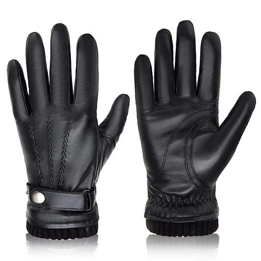 LuxTouch Cashmere-Lined Leather Gloves