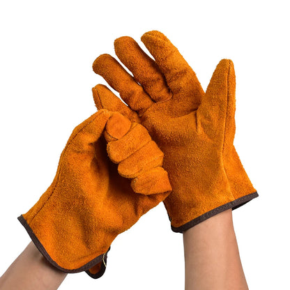 IronHide Pro Working Gloves - Premium Cowhide Safety Gloves (3, 5, or 10 Pairs)